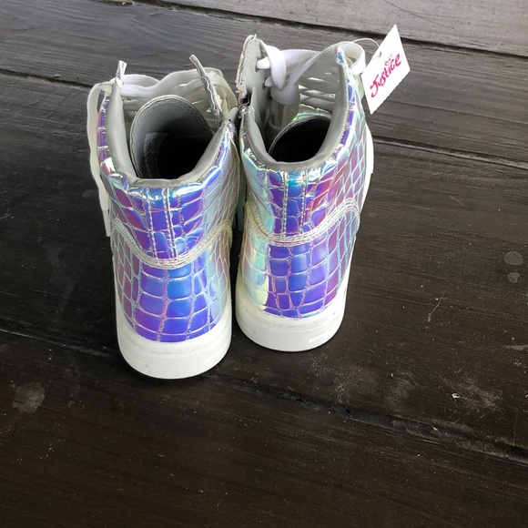 holo croc high top sneaker